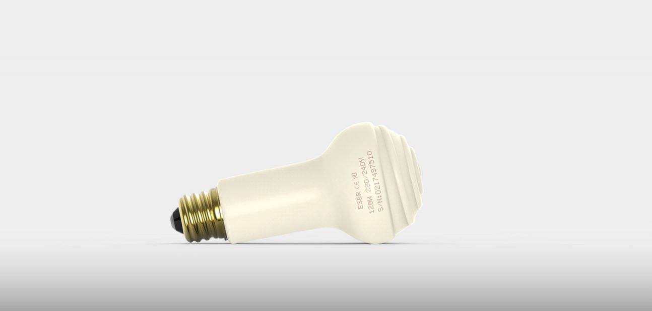 Ceramic Infrared Edison Screw Bulb from Ceramicx