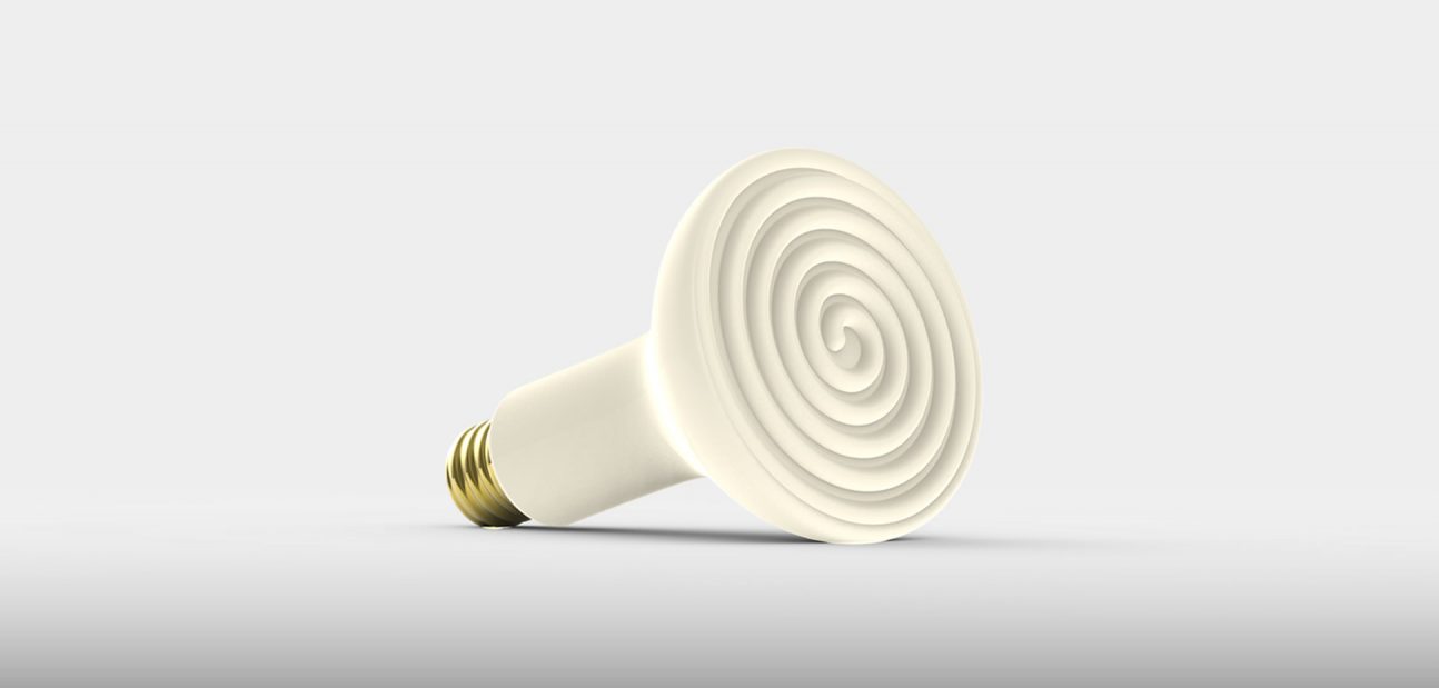 Ceramic Infrared Edison Screw Bulb from Ceramicx