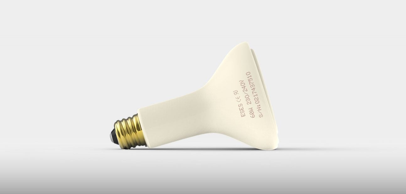 Ceramic Infrared Edison Screw Bulb from Ceramicx