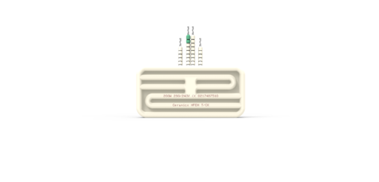 Half Flat Ceramic Element Hollow from Ceramicx