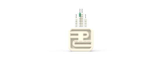 Quarter Flat Ceramic Element Hollow from Ceramicx